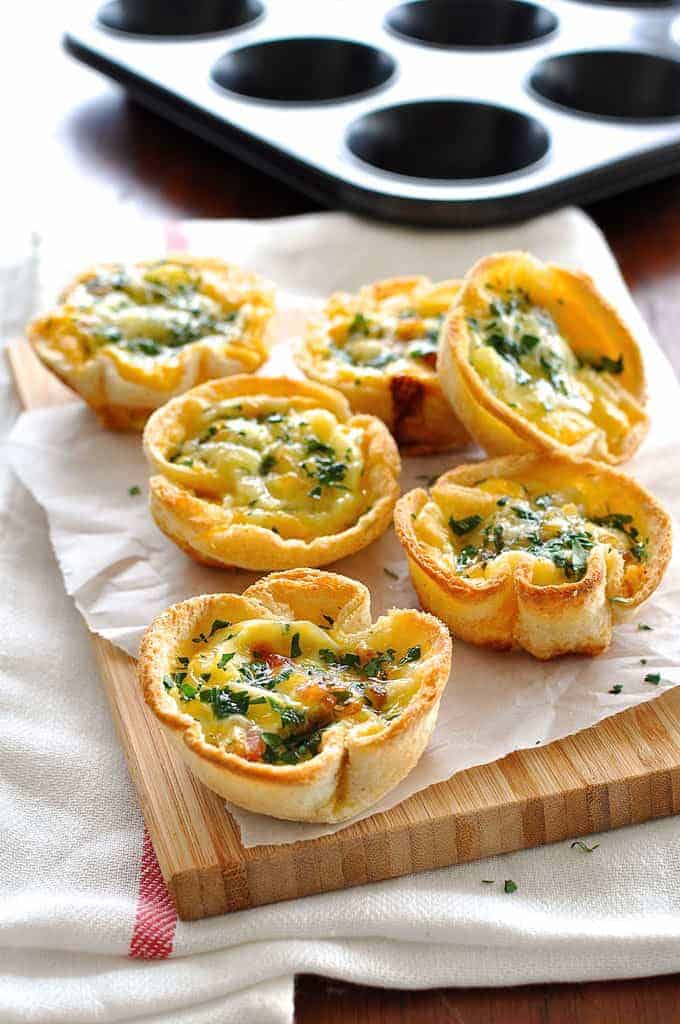 Quiche toast cup 1