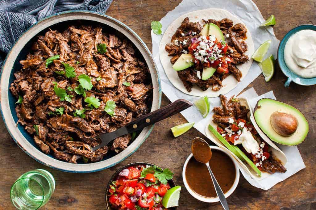 Mexican Shredded Beef - easy to make, in the slow cooker, on the stove or even in the oven!