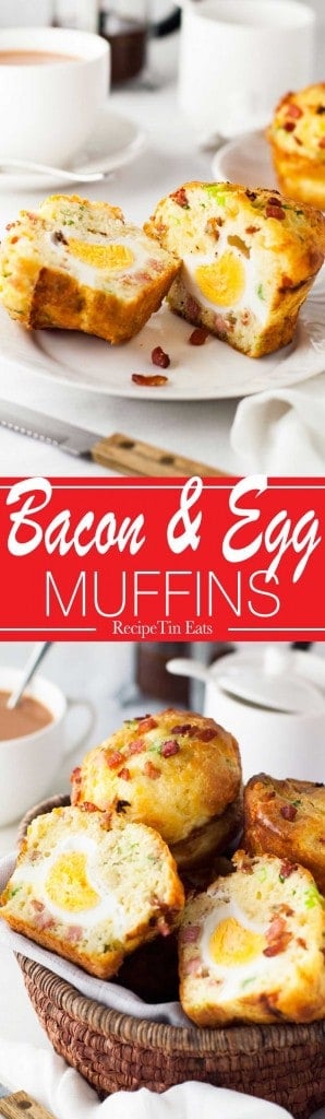 Bacon and Egg Breakfast Muffins | Made these for the fam last weekend, they were a MASSIVE HIT!!!