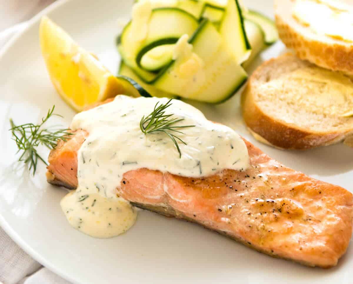 Creamy Dill Sauce with Salmon