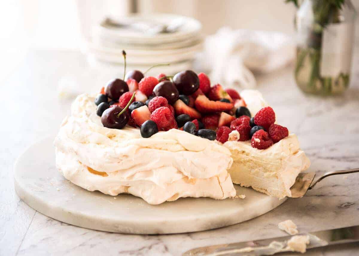 Classic Pavlova recipe with easy to follow tips that make all the difference for a perfect Pav, every time! www.recipetineats.com