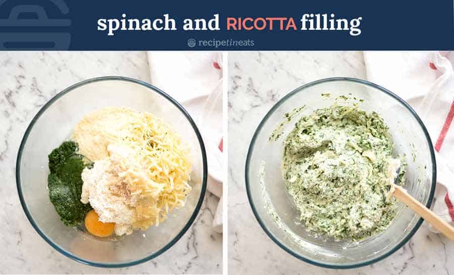 What goes in Spinach and Ricotta Filling