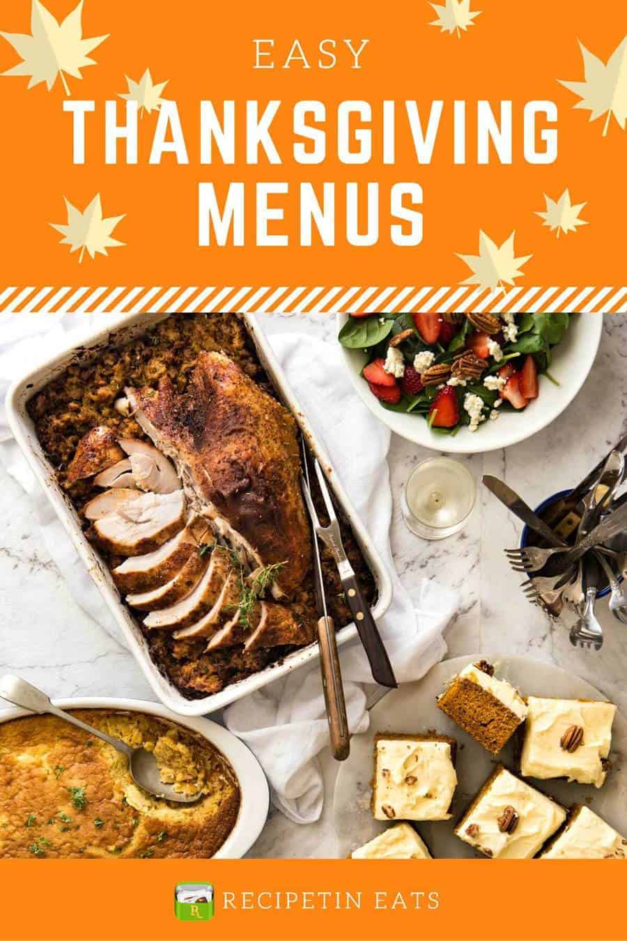 Easy Thanksgiving Menus www.recipetineats.com