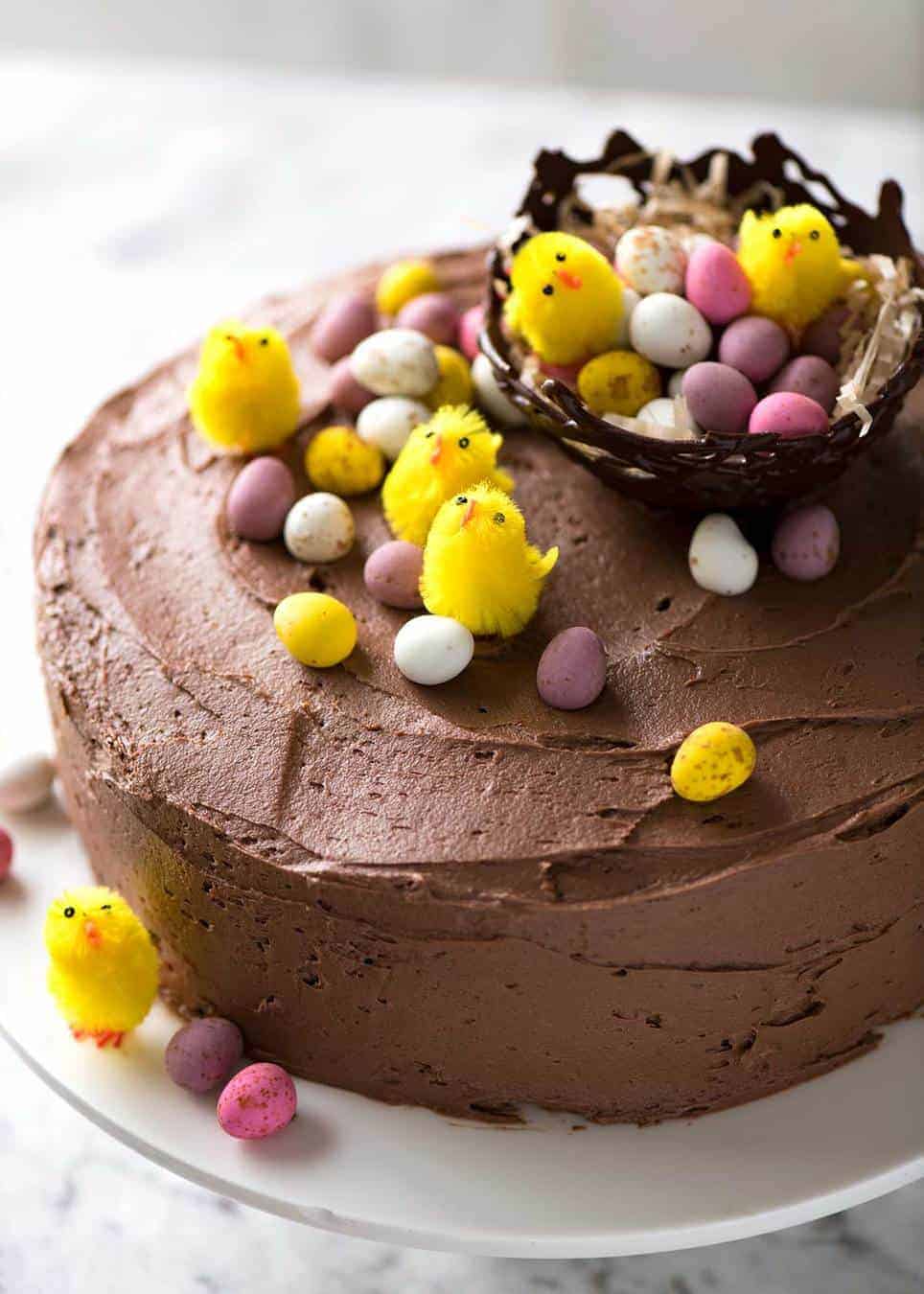 Easy Chocolate Cake for Easter