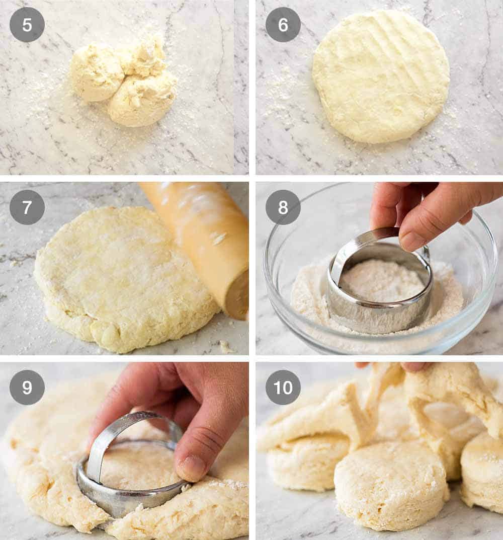 Preparation steps for how to make plain scones