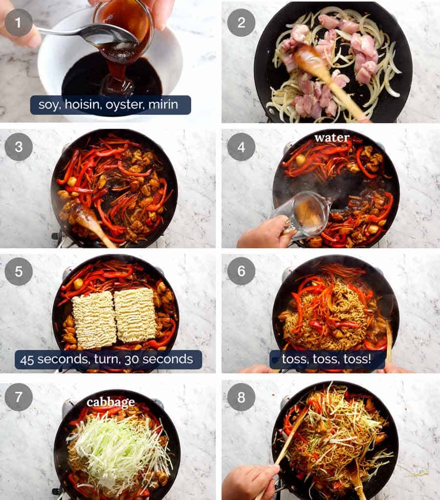 How to make Chicken Vegetable Ramen Noodles