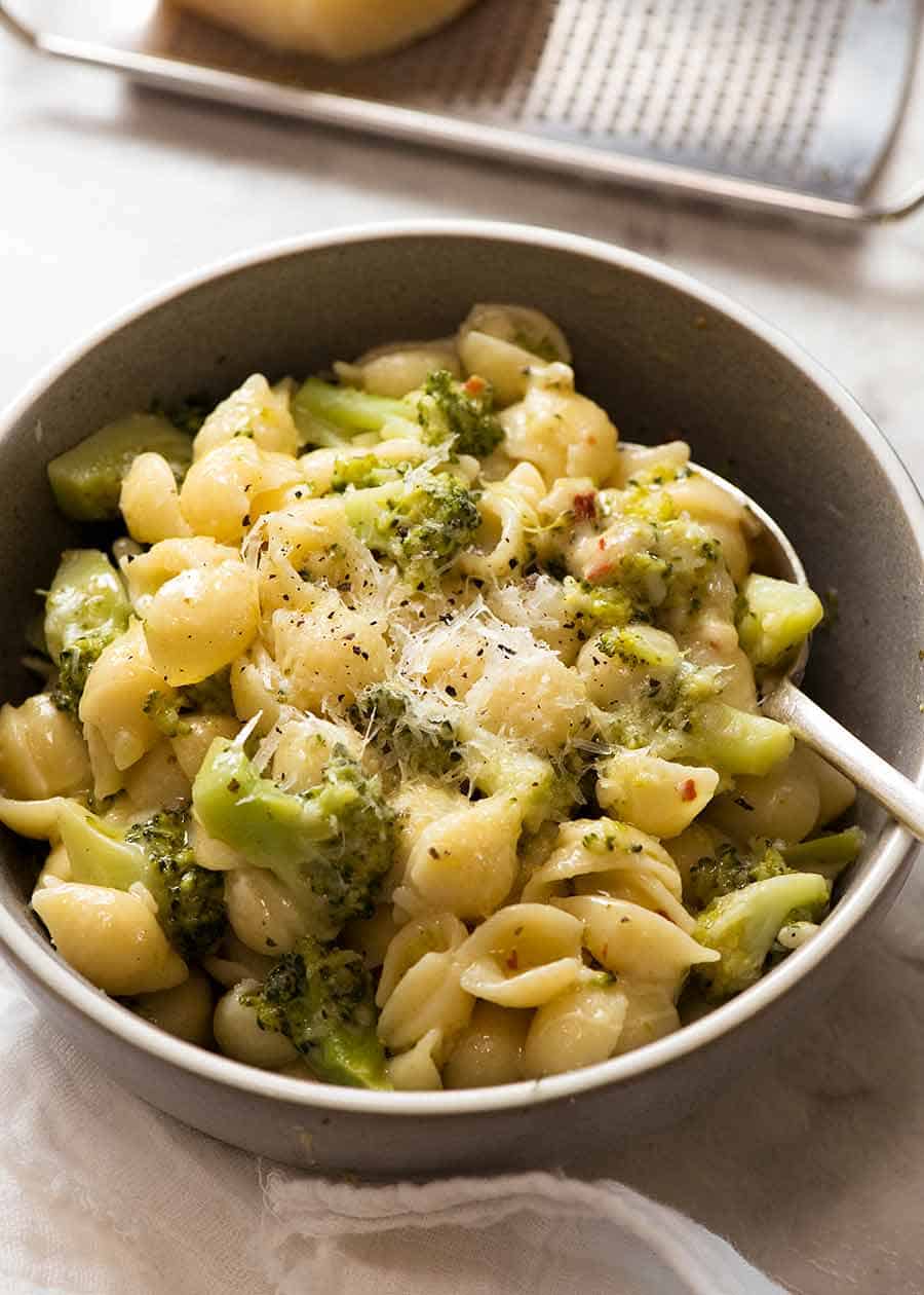 Really Quick Broccoli Pasta Recipetin Eats