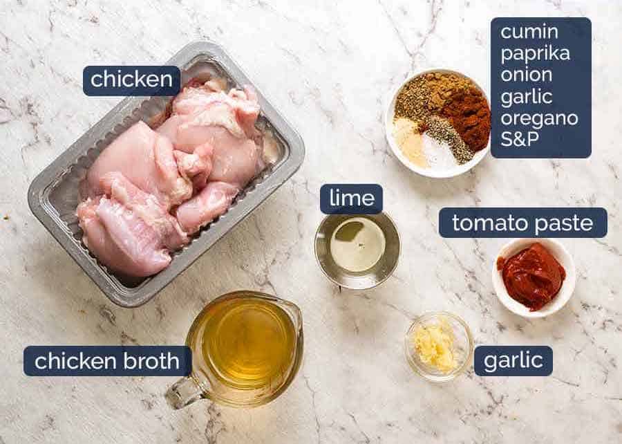 Chicken Nachos ingredients