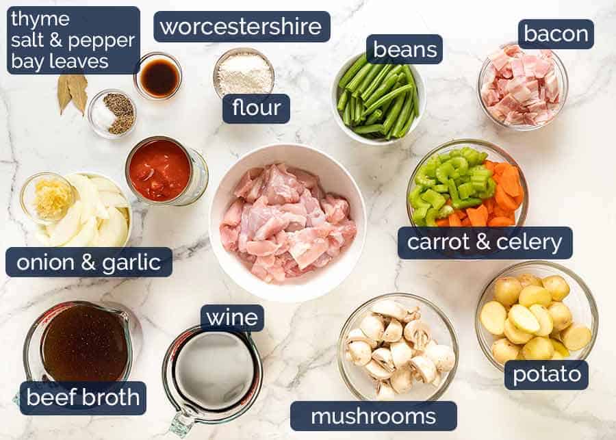 Chicken Stew ingredients