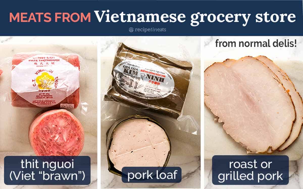 Meat for Banh Mi Vietnamese Sandwich from Vietnamese grocery stores