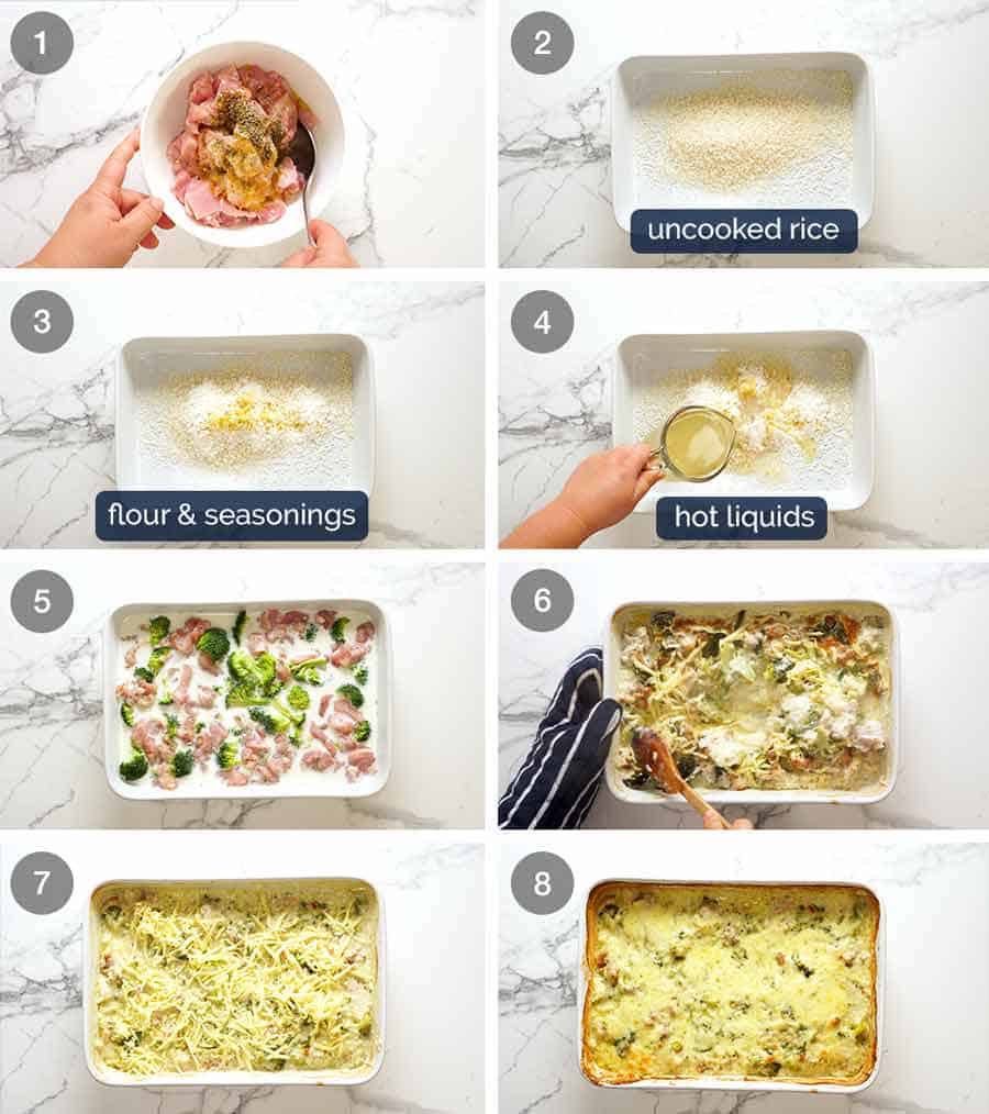 How to make Ultra Lazy Chicken Rice Casserole