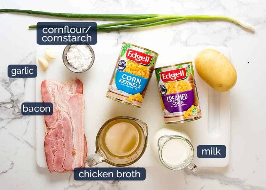 Ingredients in Emergency Corn Chowder Soup