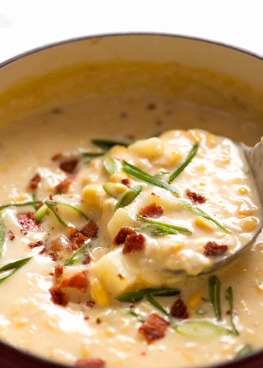 Corn Chowder - the world most easy soup recipe, ever!